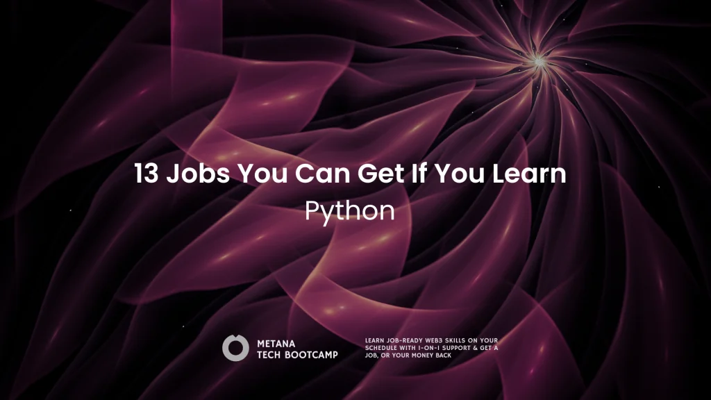 jobs you can get if you learn python